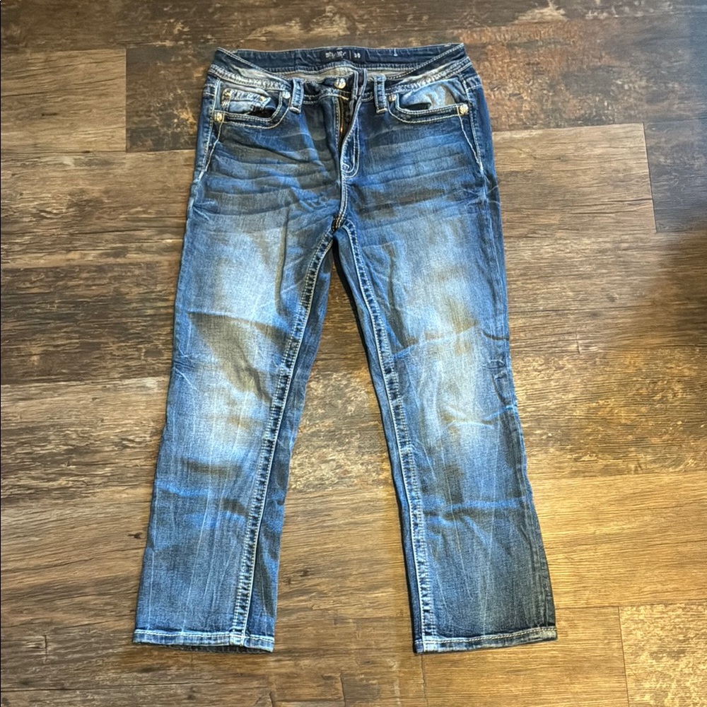 Miss Me Men's Classic Blue Straight Jeans